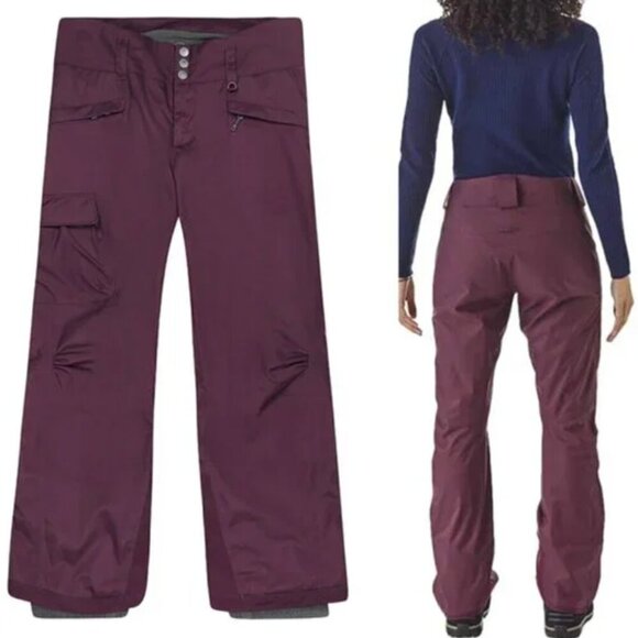 Patagonia H2NO Snowbelle Insulated Ski Snow Pants in Purple Size Small - Picture 1 of 8